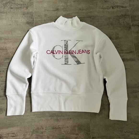 Set of 2 DKNY Gray & CK Jeans White Sweatshirts Size S - Picture 8 of 12